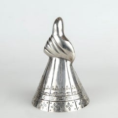 Peruvian Table Bell in 925 Silver from the middle - 20th century