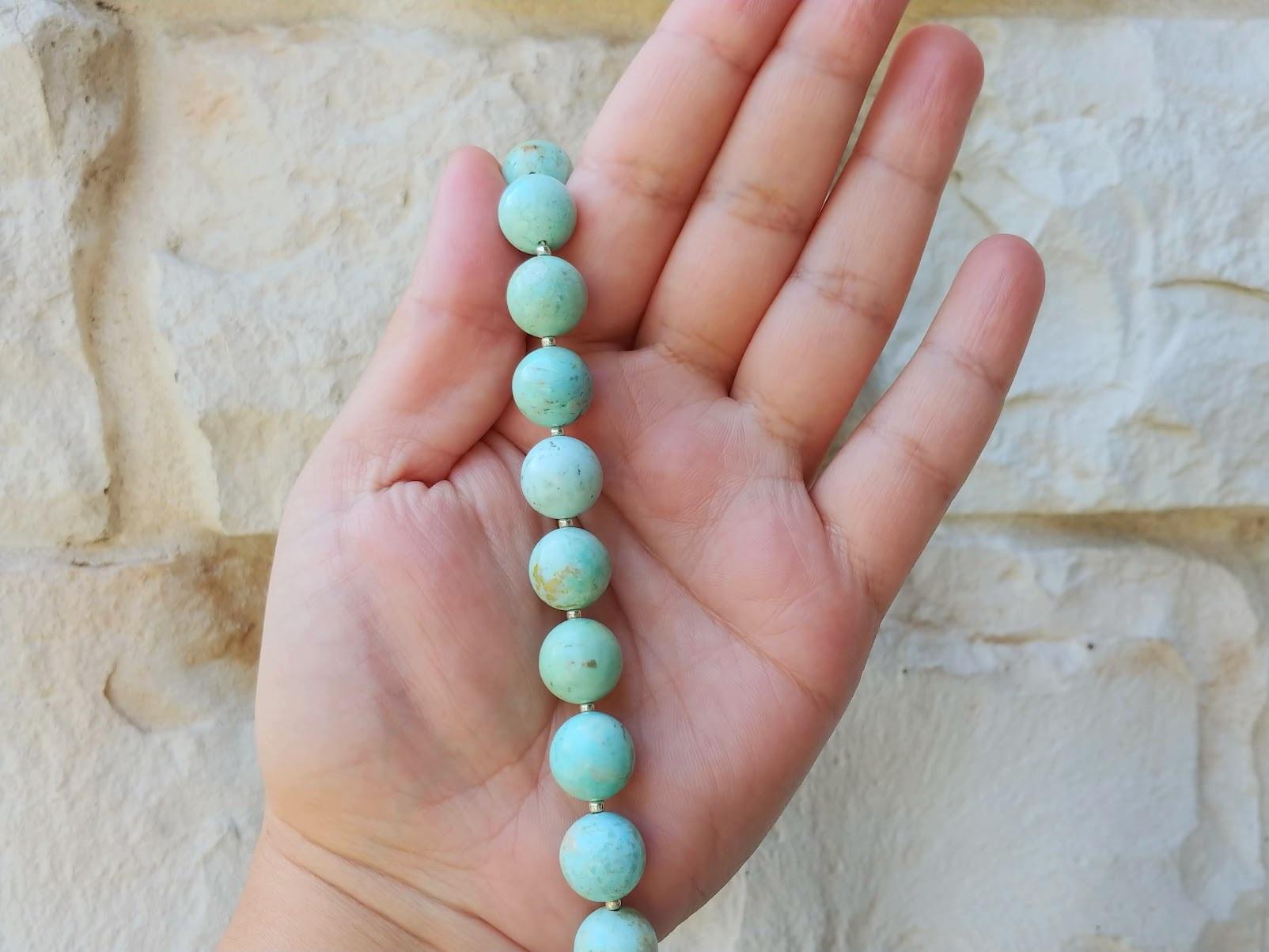 Peruvian Turquoise Necklace For Sale 1