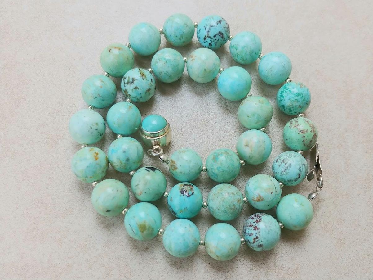 Peruvian Turquoise Necklace For Sale 2