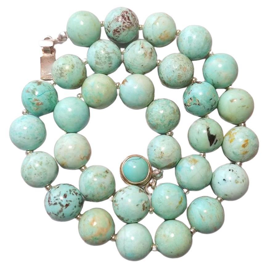 Peruvian Turquoise Necklace For Sale