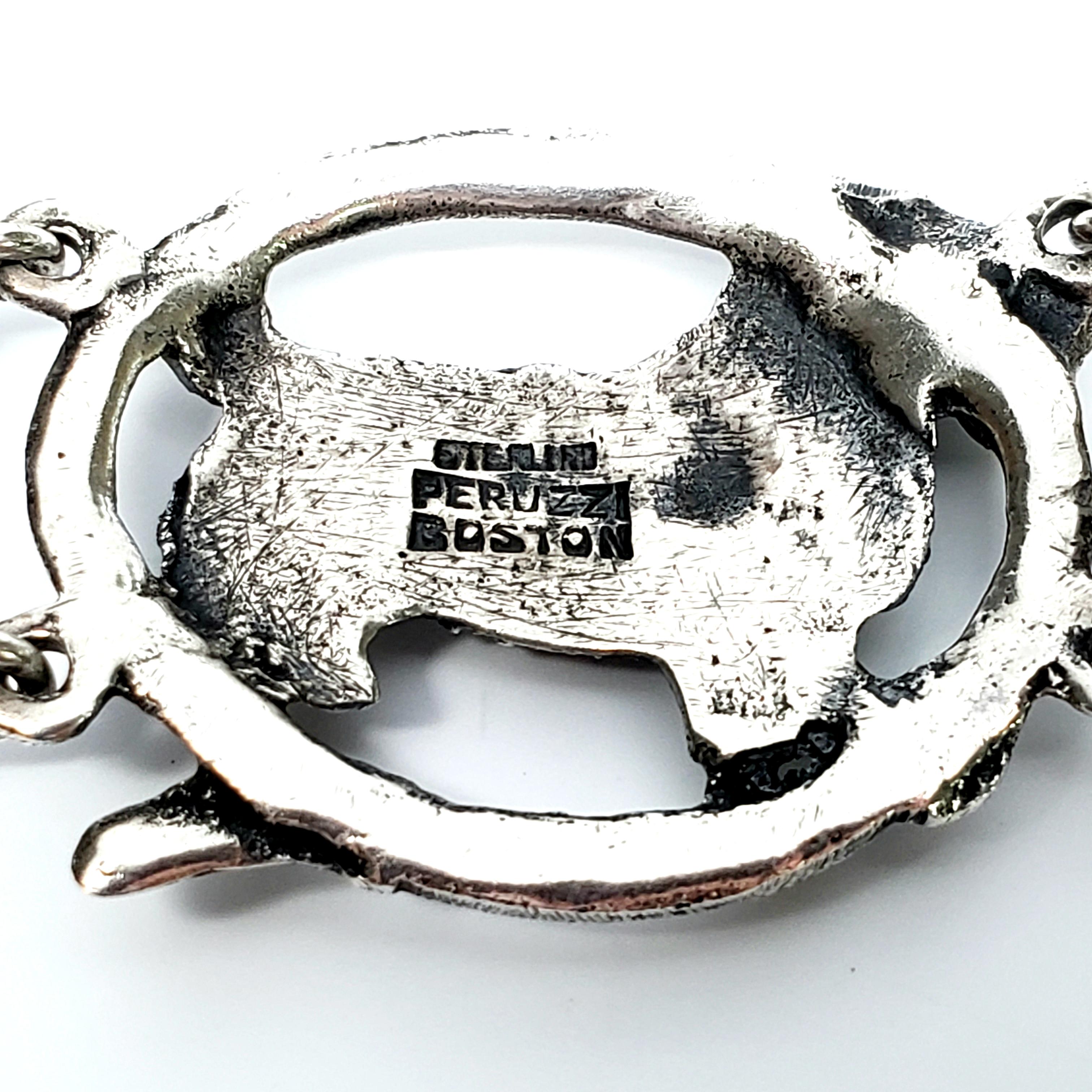 Peruzzi of Boston Sterling Silver Terrier Dog Link Bracelet 2