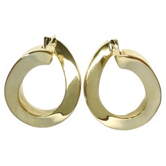 Pesavento Boucles d'oreilles cerceau en or jaune