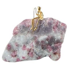 Pescador Series, N754 Rubellite Tourmaline Fisherman Table Sculpture