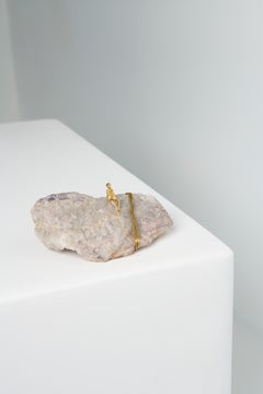 Pescador Series, N763 Chevron Amethyst Fisherman Table Sculpture