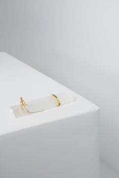 Pescador Series, N818 Selenite Fisherman Table Sculpture