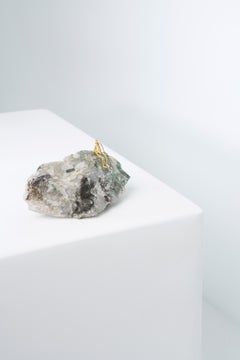 Scultura da tavolo Pescador Series, N843 Smeraldo in Matrix Fisherman