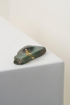 Pescador Series, N887 Jewel Holder, Green Turmaline Fisherman Table Sculpture