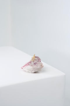 Pescador Series, N937 Rubellite Tourmaline Fisherman Table Sculpture