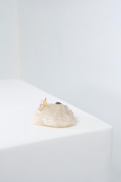 Serie Pescador, N939 Scultura da tavolo con tormalina nera e quarzo Fisherman