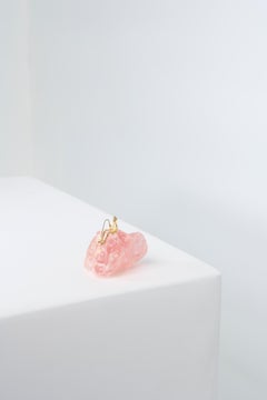 Pescador Series, N946 Premium Pink Quartz Fisherman Table Sculpture