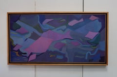 "Pescados En El Mar" œuvre d'art abstraite de l'artiste mexicain Maricruz H. Covarrubias