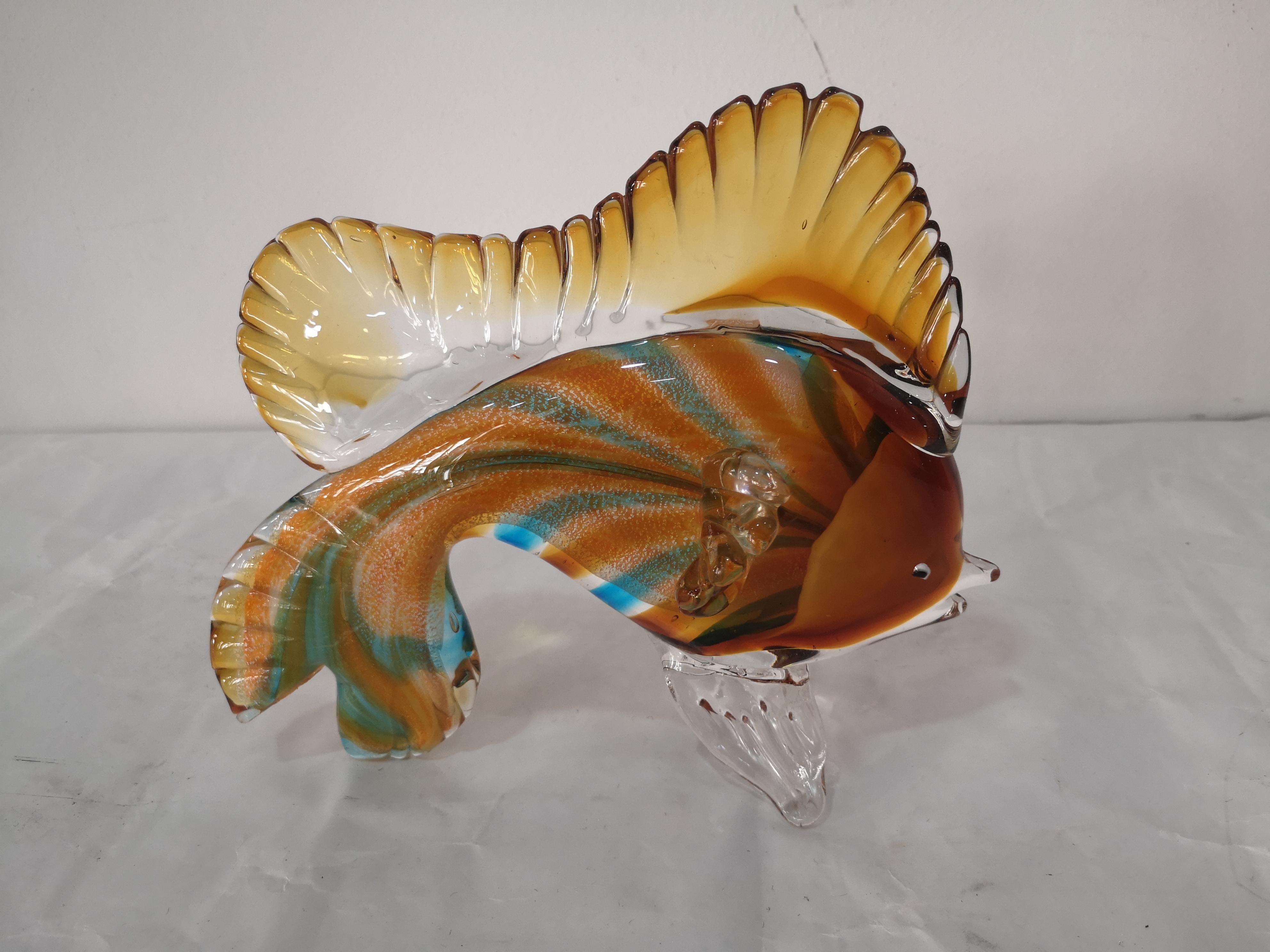 Pesce ornamentale in vetro di Murano anni 50 in vendita 4