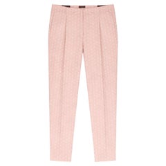 Peserico Printed Jacquard Tailored Cigarette Trousers