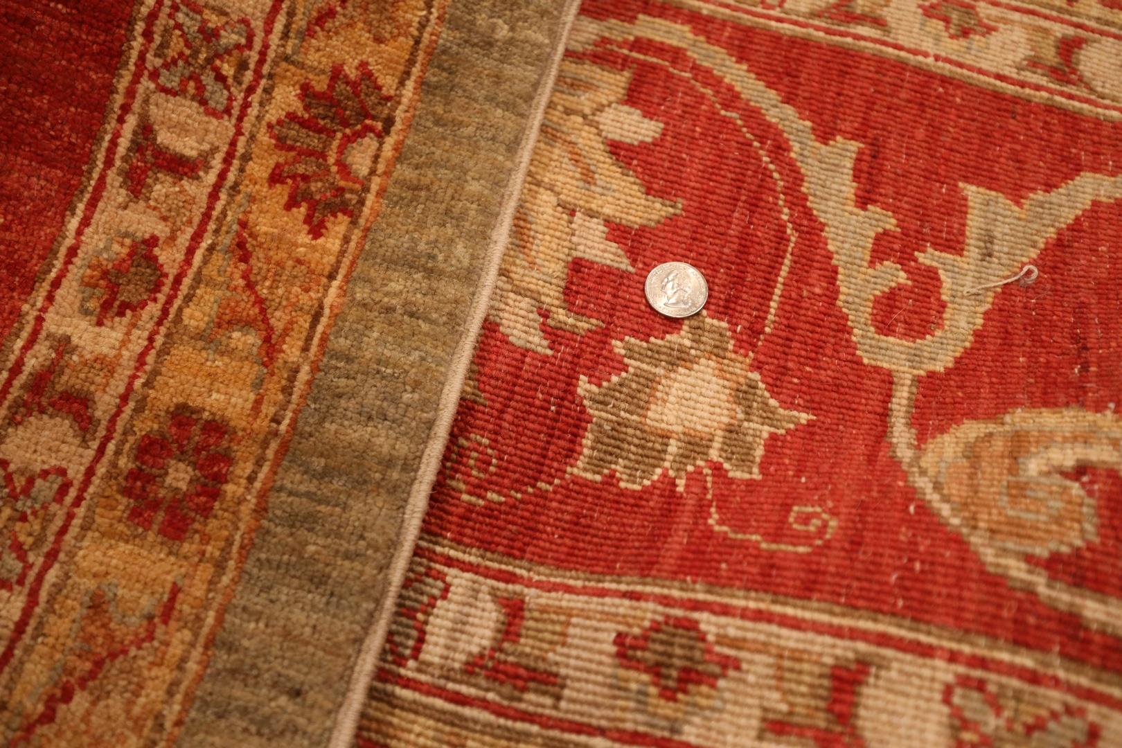 Peshawar Handmade Rug, Light-Blue Red Beige - 10'0