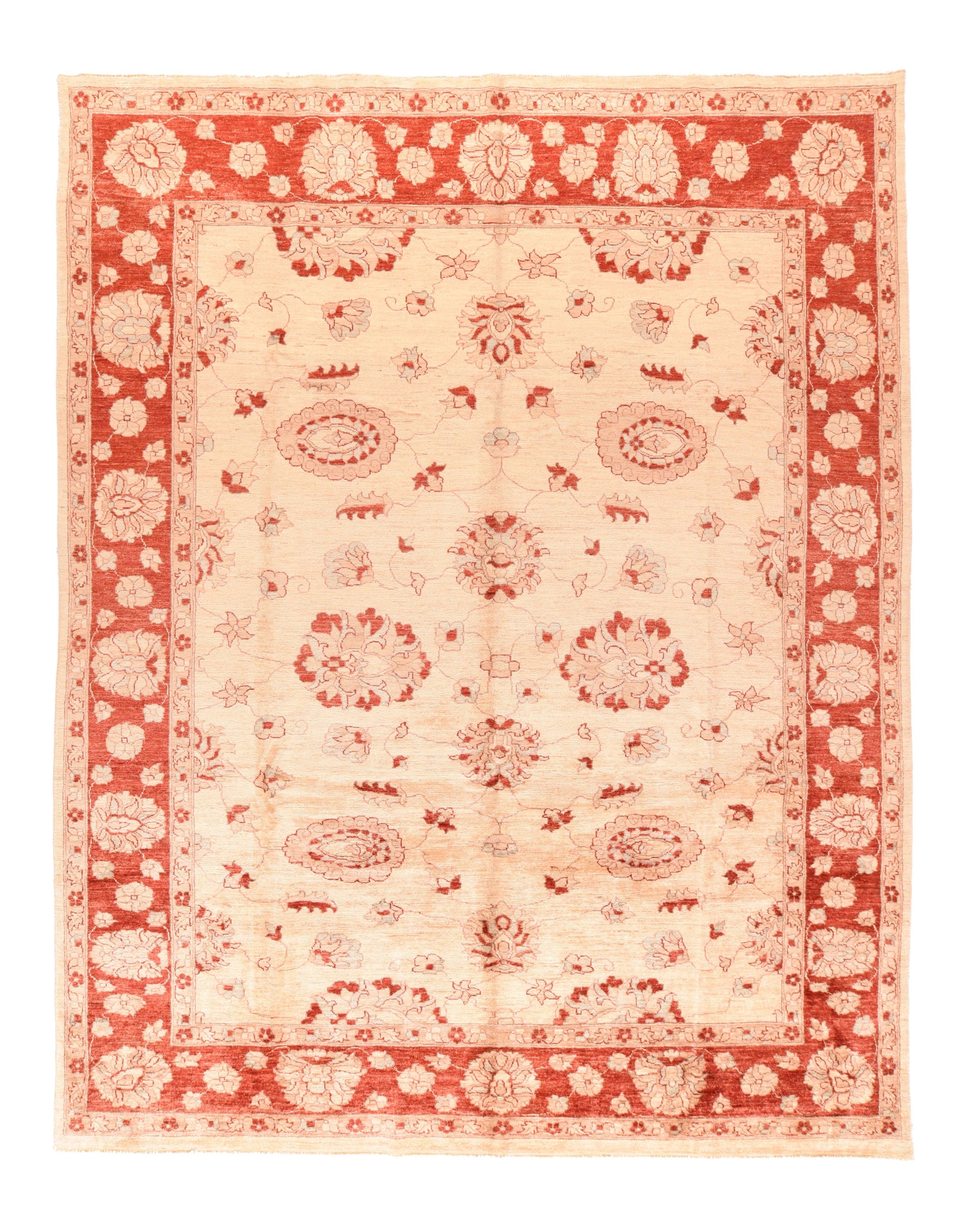 Peshawar-Teppich 8'11'' x 11'5'' im Zustand „Neu“ im Angebot in New York, NY
