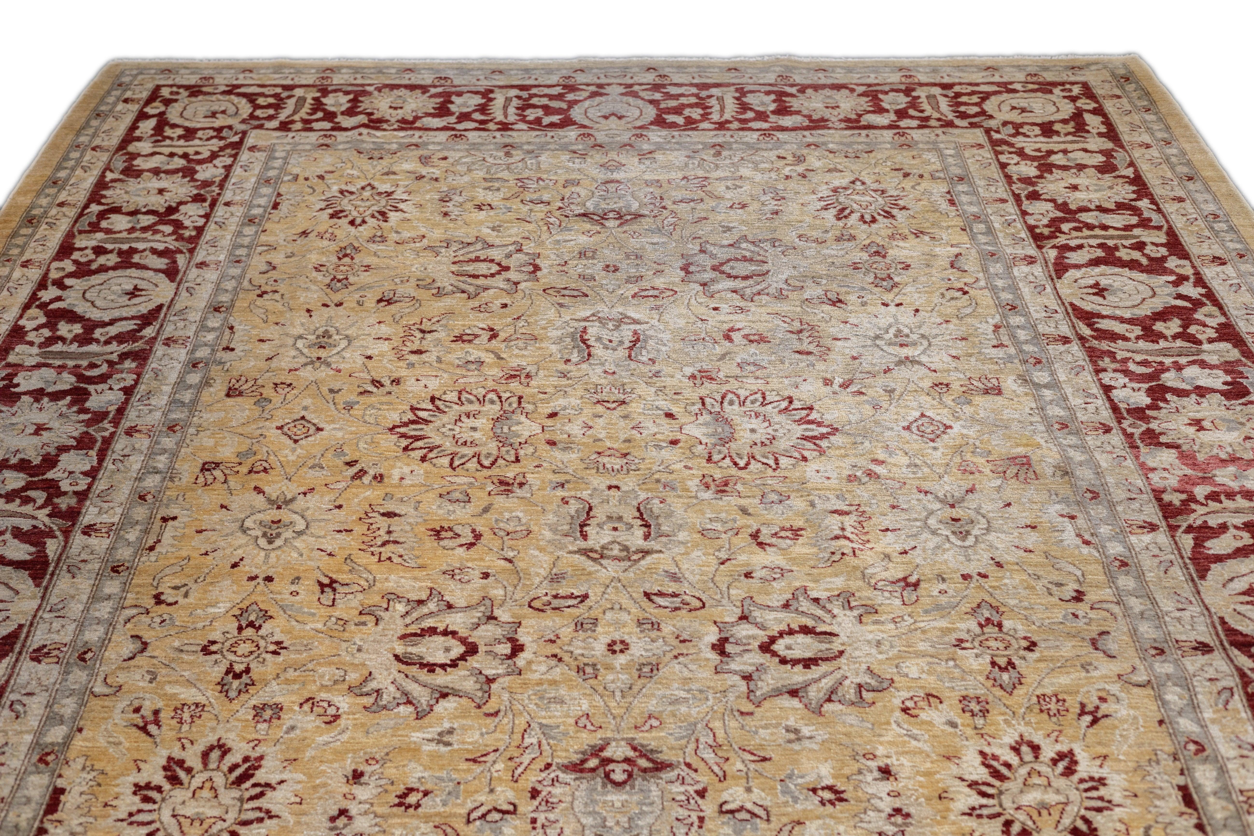 Peshawar-Teppich 8'11'' x 12'1'' (Wolle) im Angebot