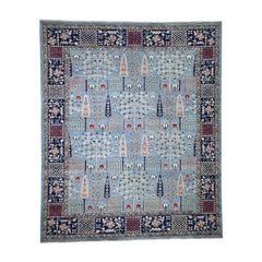 Peshawar Willow and Cypress Tree Design Hand Knotted Oriental Rug