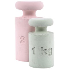 21st Century Peso Cemento Cemento Porta libri e porte 2kg Colore Rosa Fenicottero