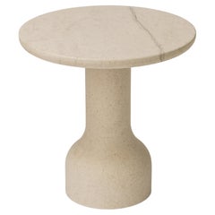 design beistelltisch minimalistischer Minimalistischer Beistelltisch aus Kalkstein Groß