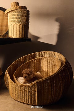Pet Basket, Rattan Large by J'Jute