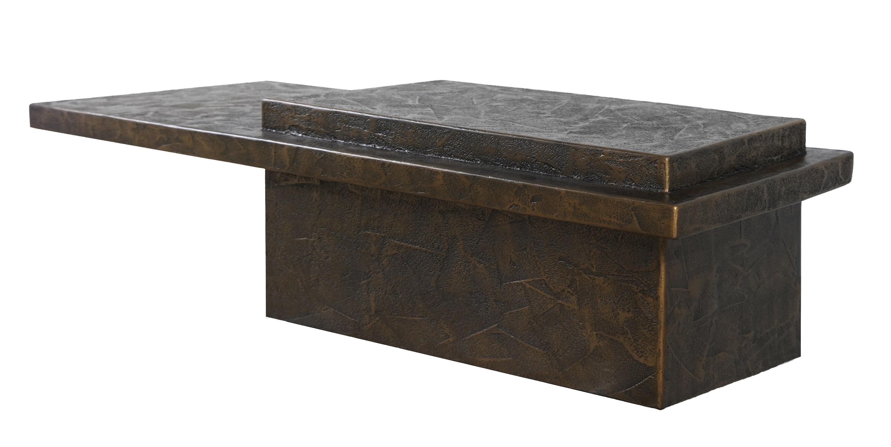 Portuguese Cantilever Coffee Table Crafted In Brutalist Style For Sale