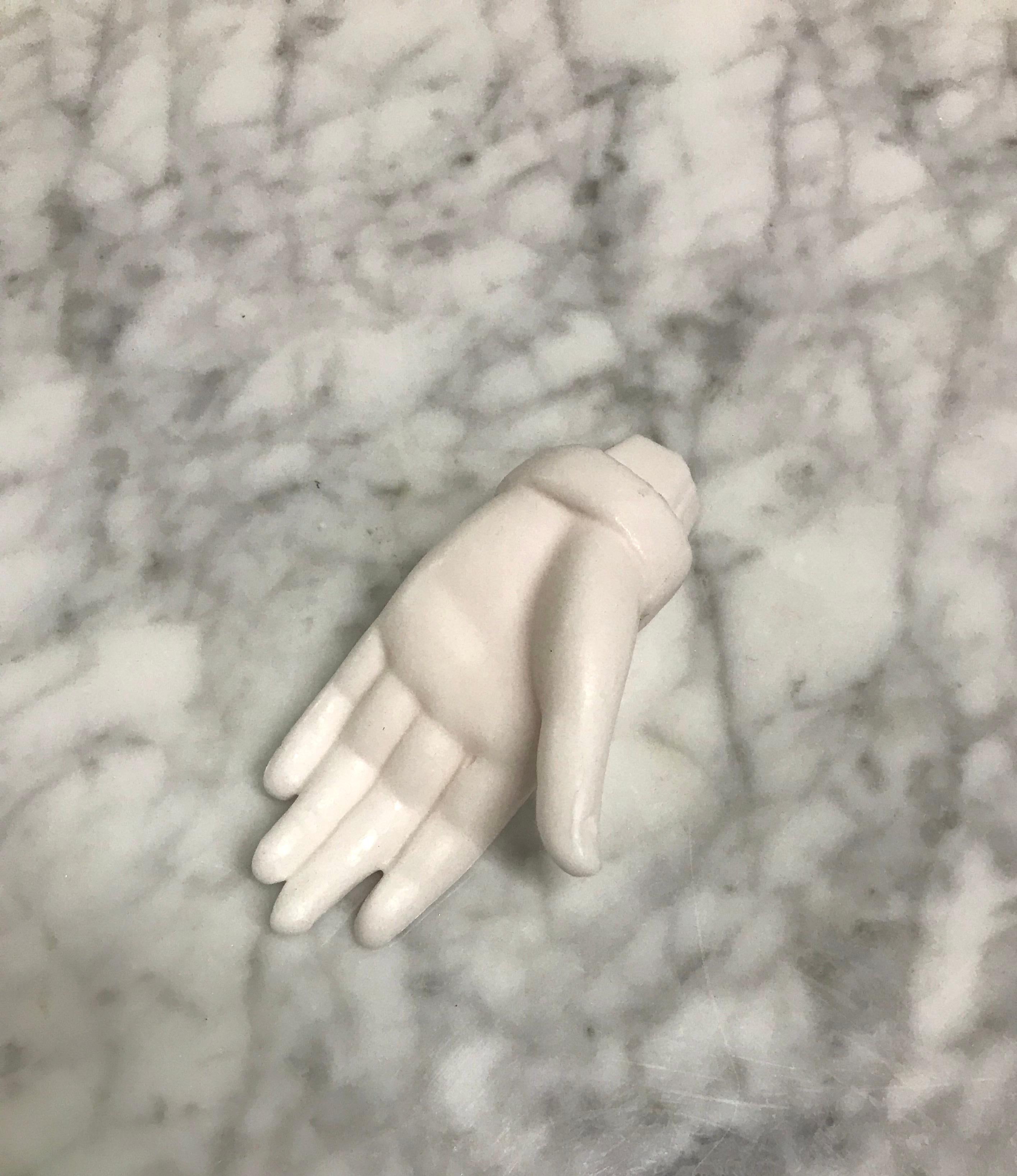 Petah Coyne - Cast solid wax hand of Madonna figure, 2006 (unique) - Sculpture by petah coyne