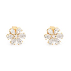 0.91ct Diamond 14K Yellow Gold Stud Earrings