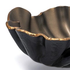Ciotola in vetro opaco Petal Bronze