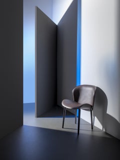 Petal, Chair in Walnut, Fabric or Leather, Designed by Constance Guisset