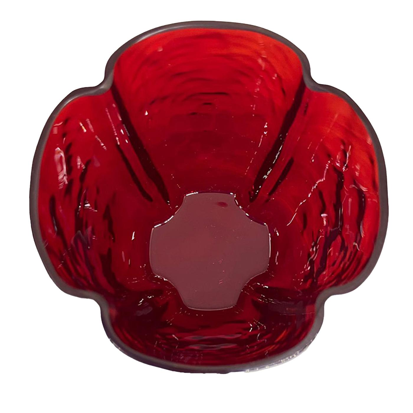 Contemporary Petal Murano Red Glass by Casarialto For Sale