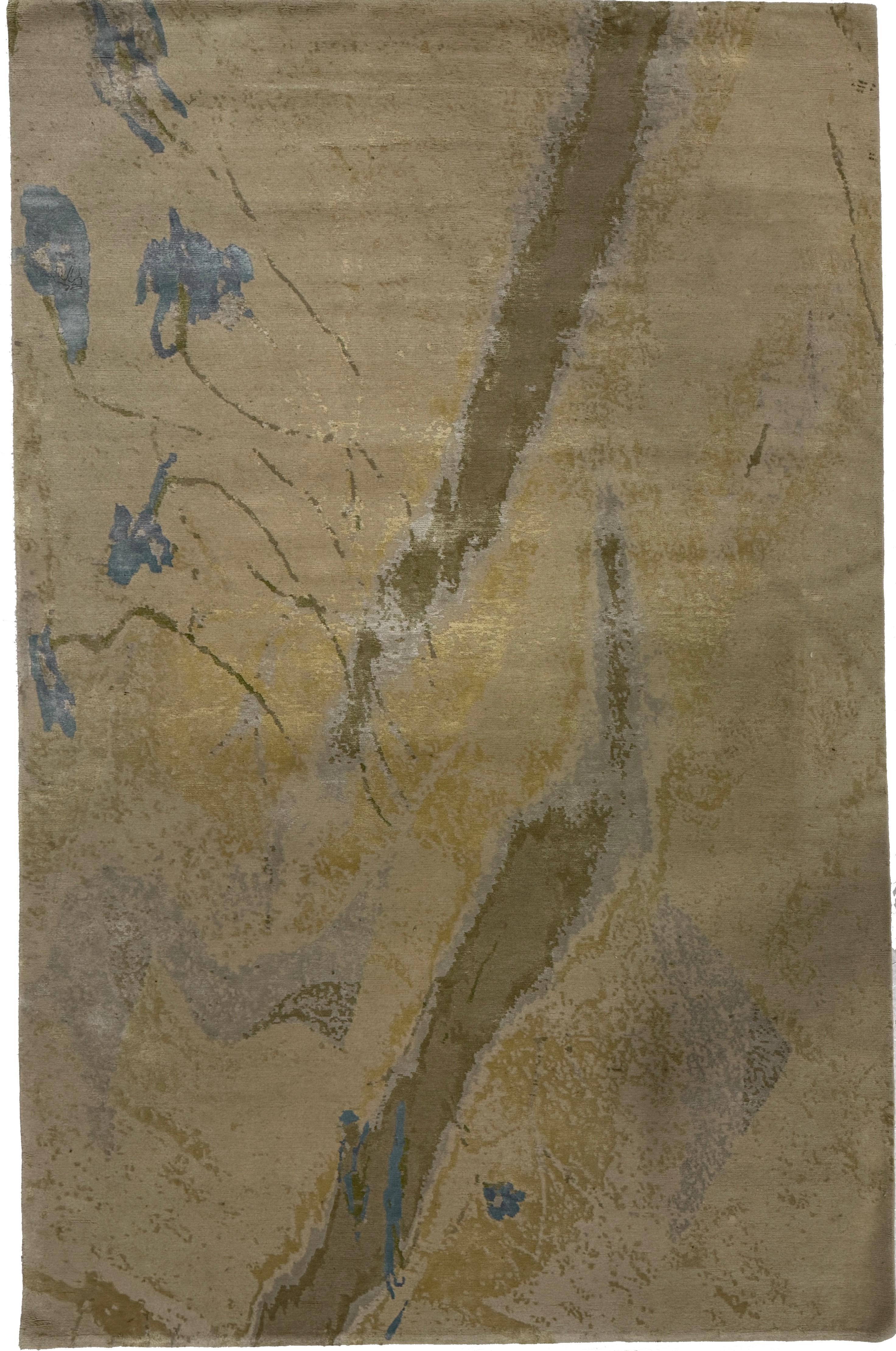 Tapis contemporain abstrait 