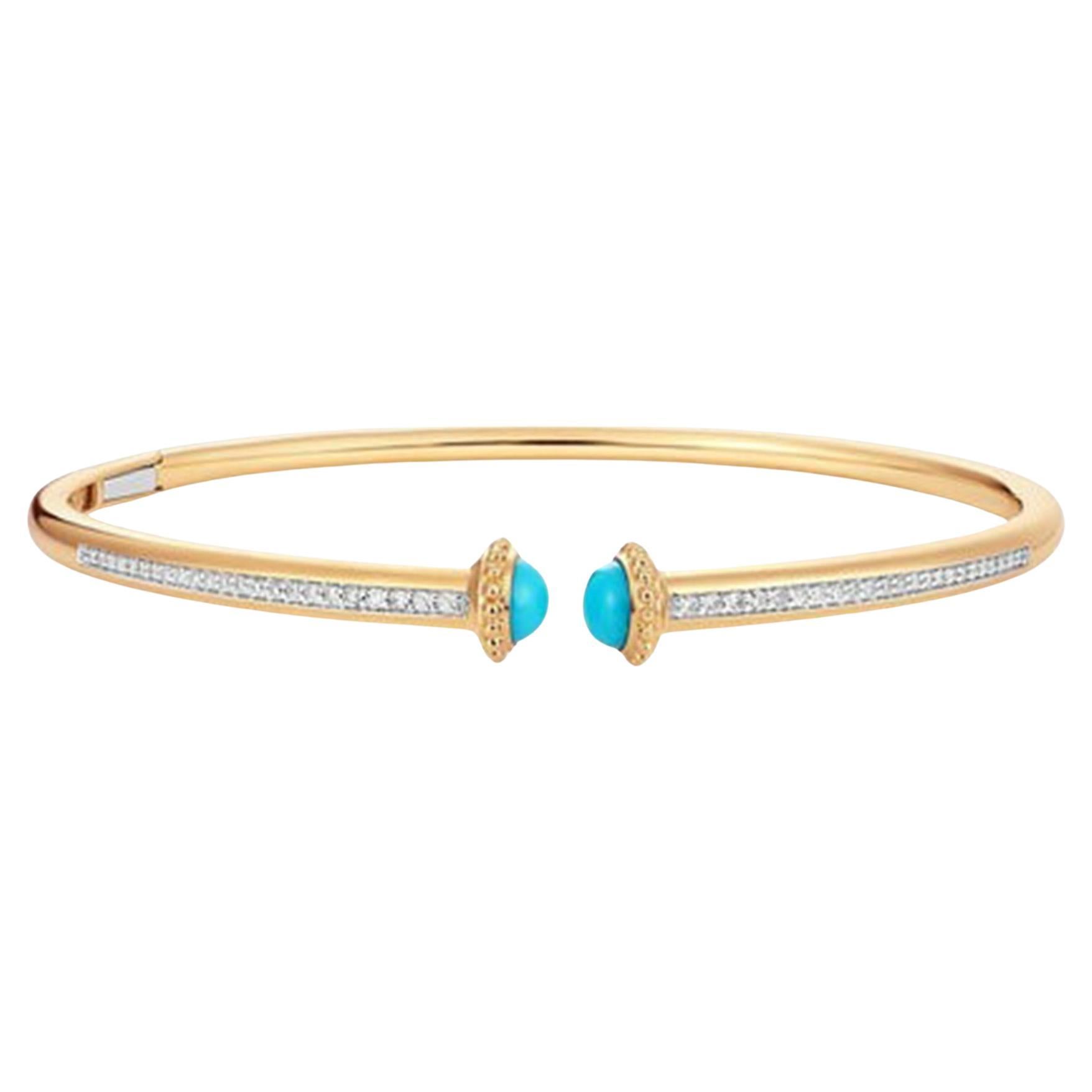 Petal Shine 14K (or 18k upon request) Yellow Gold Bangle Bracelet