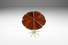 Tavolo "Petal" in noce e acciaio, Richard Schultz, Knoll International, USA, 1960