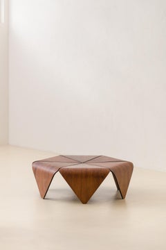 Petalas Coffee Table in Rosewood, Jorge Zalszupin, Brazilian Midcentury, C. 1959