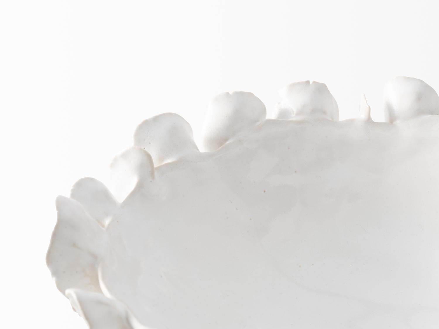 Trish DeMasi.
Petali Pedestal Bowl, 2022.
Glazed stoneware.
Measures: 6 x 11 x 10.75 in.