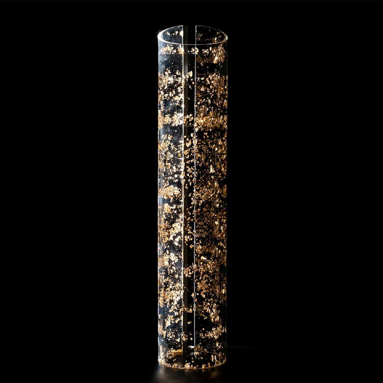 XXIe siècle et contemporain Lampe de sol à feuilles d'or Petals en vente