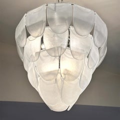 Petals Sanded Glass Chandelier