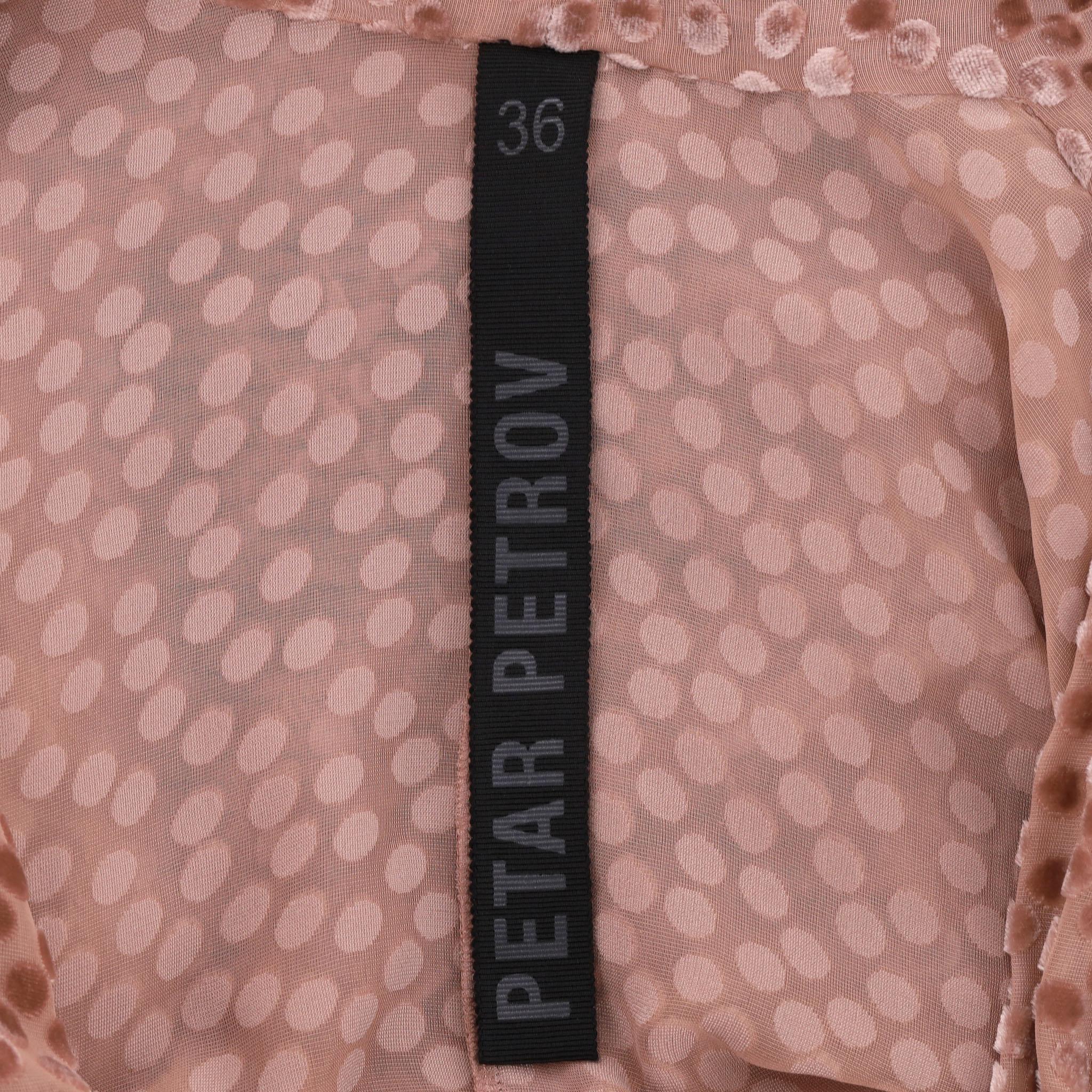 Petar Patrov Silk Blend Velvet Patterned Wrap Dress For Sale 1
