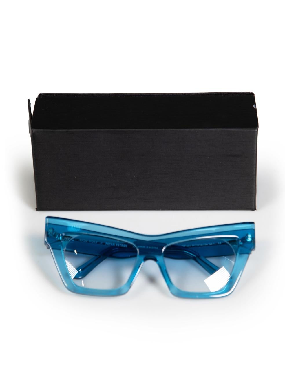 Petar Petrov Andy Wolf x Petar Petrov Blue Cat Eye Sunglasses 2