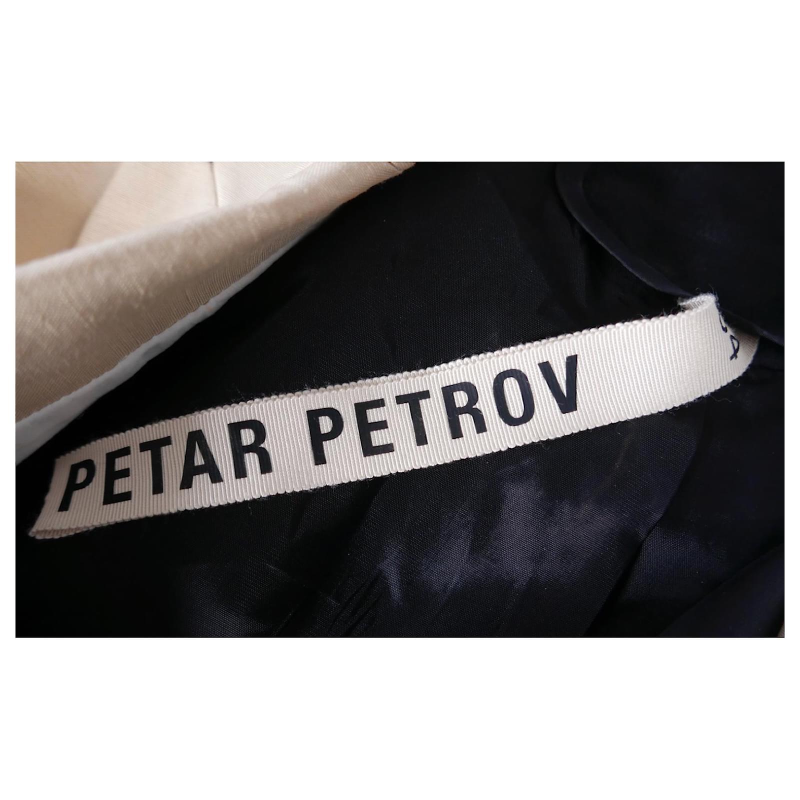 Petar Petrov Colourblock Linen Jacket For Sale 1