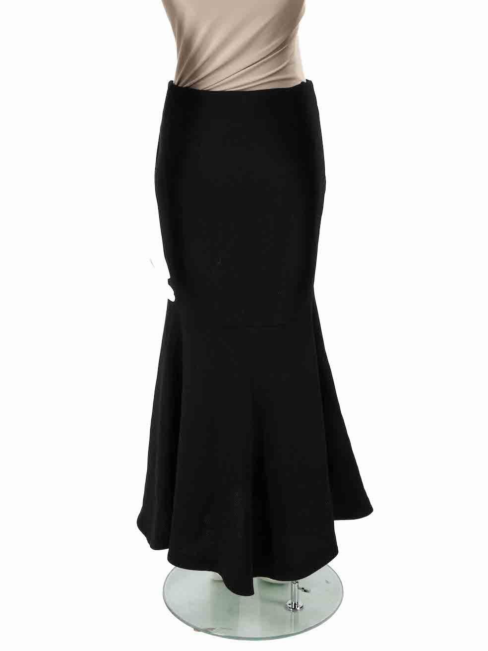 Petar Petrov Fall 2020 Black Midi Flared Skirt Size S In Good Condition In London, GB