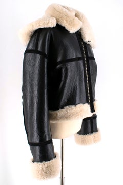 Petar Petrov Shearling-lined Biker Jacket - New Season - Size US 4