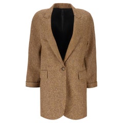 Petar Petrov Blazer en laine tweed à simple boutonnage