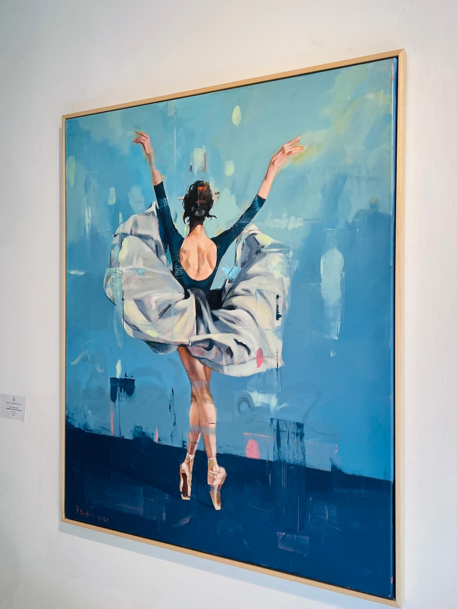 Prima - pittura ad olio figurativa originale di realismo astratto - arte contemporanea in vendita 1