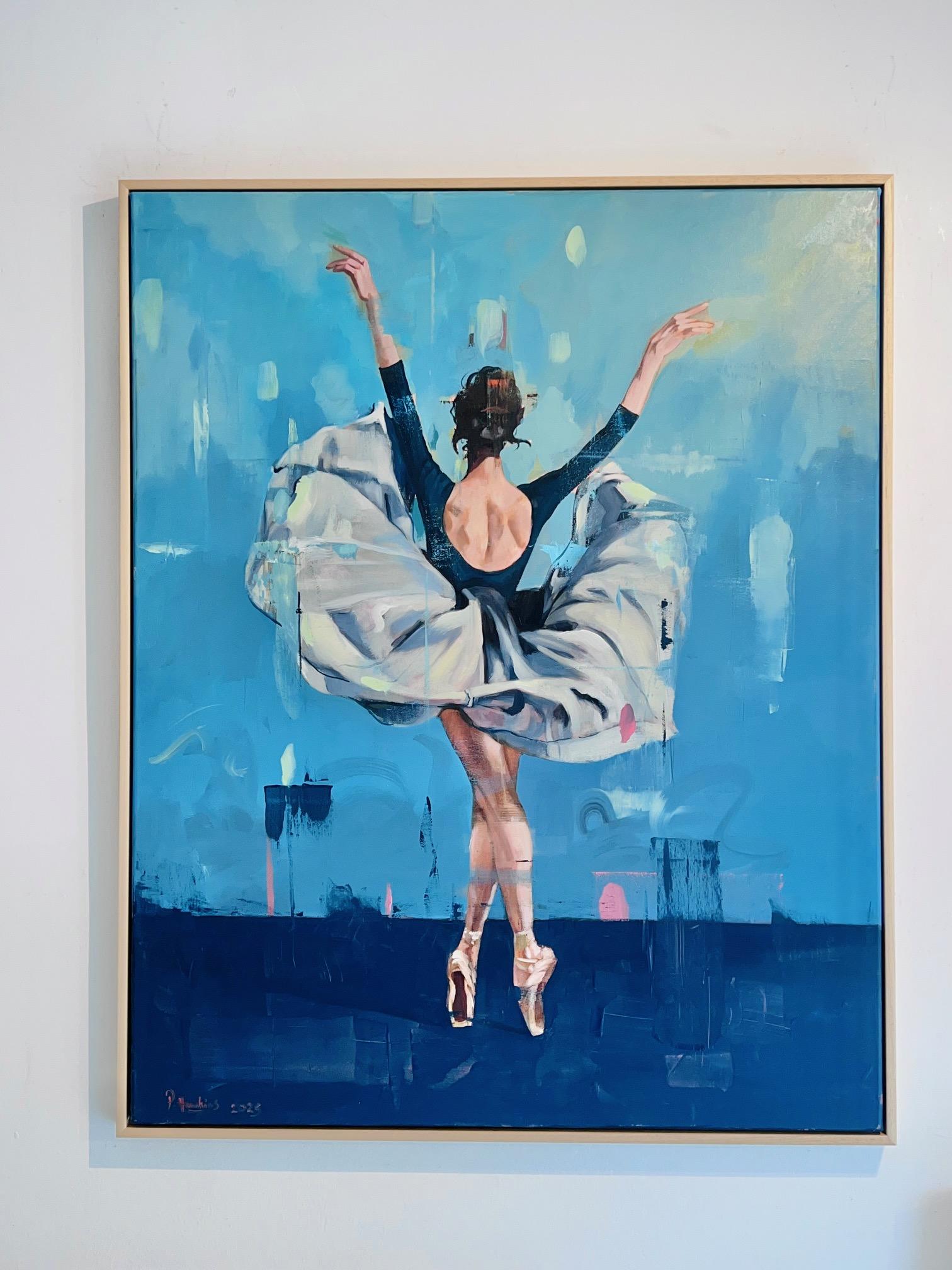 Prima - pittura ad olio figurativa originale di realismo astratto - arte contemporanea in vendita 2