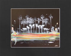 LACMA 2 - Color Drenched Urban L.A. Landscape Photography Mixed Media Artwork