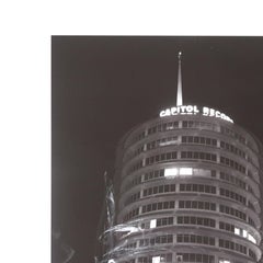 Capitol Records III - Abstract Colorful Mixed Media Landscape Still Life Artwork