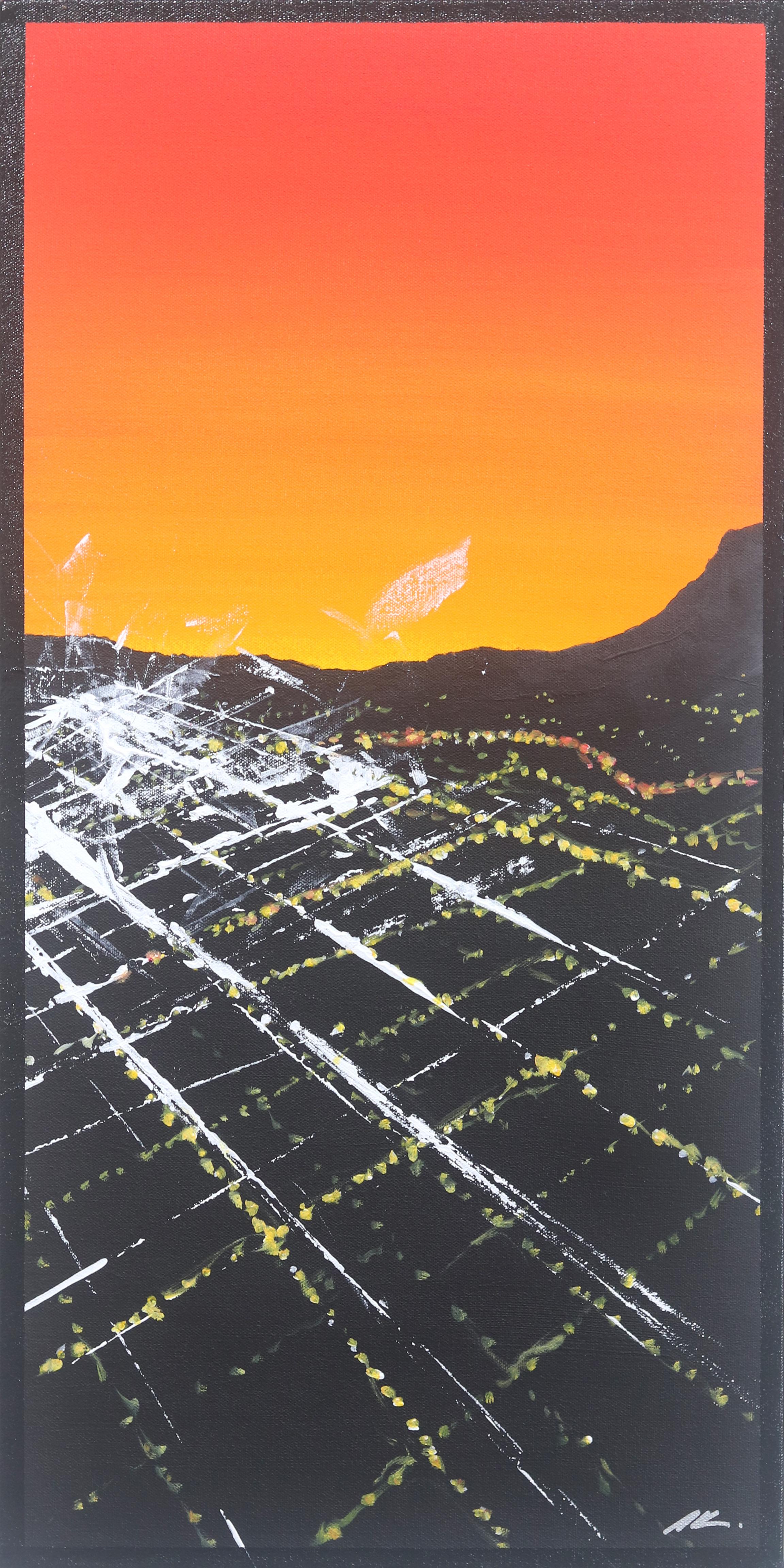 Pete Kasprzak’s passion for city night life is expressed in his vibrant urban artworks. Kasprzak’s artworks express energy and life with animated brush strokes, capturing the energy and movement of bustling streets. With acrylic paint on canvas, he