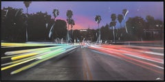 Hollywood Center - Nuit colorée - Peinture de paysage urbain