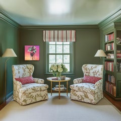 Palmen 2 - Night Vibes - Abstrakte Landschaft Stillleben Sonnenuntergang Gemälde auf Leinwand